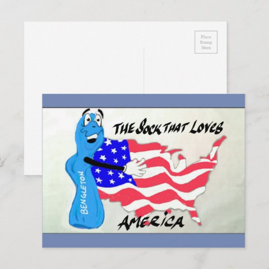 Bengleton Socksはがき ポストカード (正面/裏面)