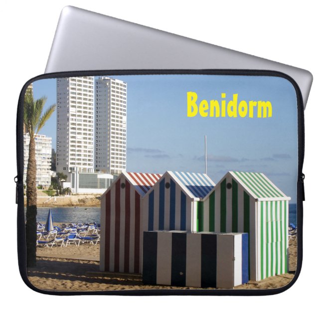 Benidorm, playa de Levante ラップトップスリーブ (正面)