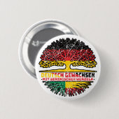 Benin Beninisch Deutsch Deutschland Baum Wurzel 缶バッジ (正面&裏面)