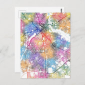 Benin City Nigeria City Map ポストカード (正面/裏面)