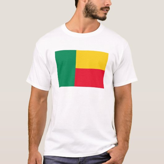 Benin Flag T-Shirt, Patriotic T-Shirts, Tシャツ (正面)