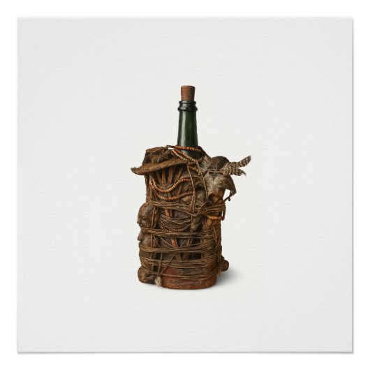 Beninese Fetish Bottle Art Poster ポスター (正面)