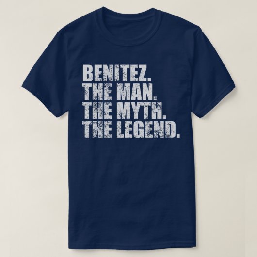 BenitezBenitezファミリー名Benitez姓Benit Tシャツ (デザイン正面)