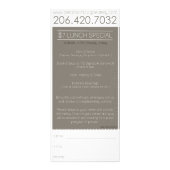 Benitoの広告宣伝カード ラックカード (裏面)