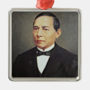 Benito Juarez 1948年のポートレート メタルオーナメント