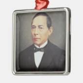 Benito Juarez 1948年のポートレート メタルオーナメント (左)