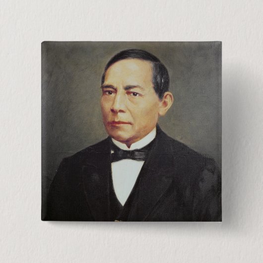 Benito Juarez 1948年のポートレート 缶バッジ (正面)