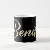 Benito Name whitegold Tasse Teetasse Kaffeetasse コーヒーマグカップ (中央)