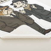Benjamin and buttons detective duo fleece blanket シェルパブランケット (3/4)