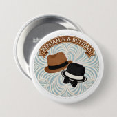 Benjamin and buttons vintage gentlemen's hats butt 缶バッジ (正面&裏面)