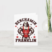 Benjamin Benchamin Franklin Bench Press Bodybuildi カード (正面)