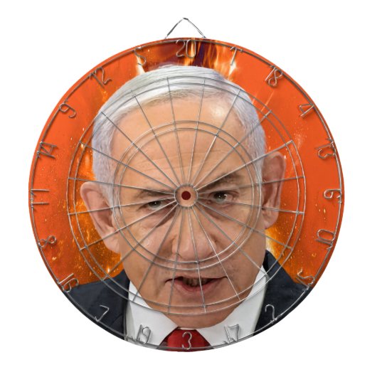 Benjamin "Bibi" Netanyahu Prime Minister of Israel ダーツボード (正面)