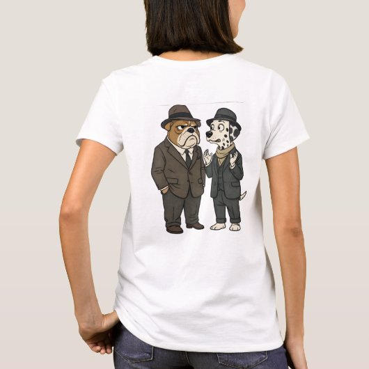 Benjamin button detective duo graphic T-shirt Tシャツ (裏面)