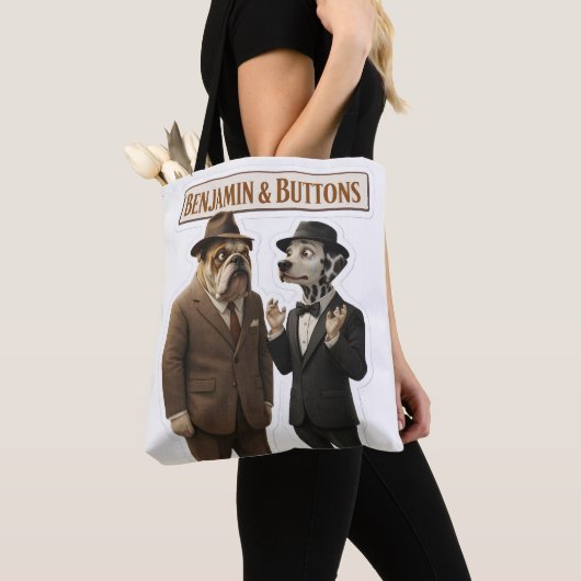 Benjamin button detective duo tote bag トートバッグ (クローズアップ)