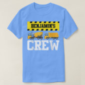 Benjamin Construction Crew Custom Dumptruck Dump T Tシャツ (デザイン正面)