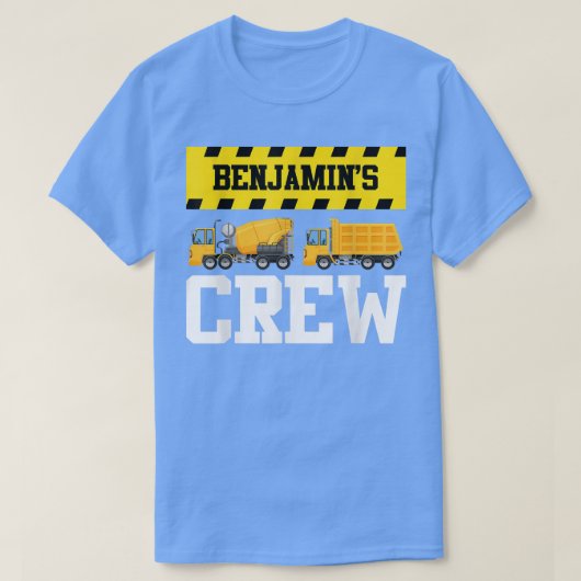 Benjamin Construction Crew Custom Dumptruck Dump T Tシャツ (デザイン正面)