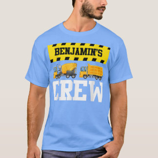 Benjamin Construction Crew Custom Dumptruck Dump T Tシャツ