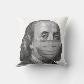 Benjamin Franklinマスク クッション (裏面)