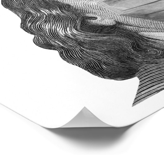 Benjamin Franklinマスク ポスター (角)