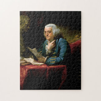 Benjamin Franklin - 1767絵画s by David Martin ジグソーパズル