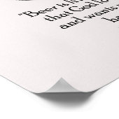 Benjamin Franklin and Quote About Beer ポスター (角)