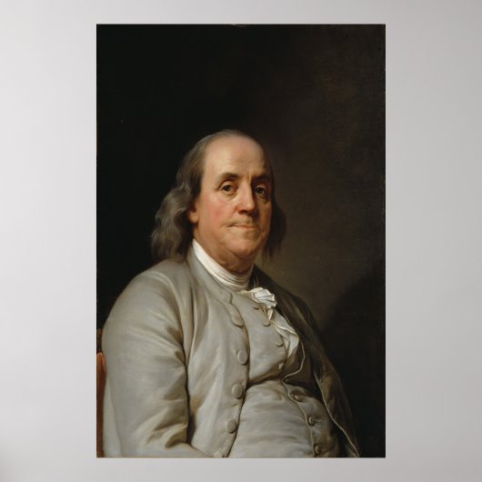 BENJAMIN FRANKLIN by Joseph Siffred Duplessis ポスター (正面)