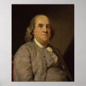 BENJAMIN FRANKLIN by Joseph-Siffred Duplessis ポスター (正面)