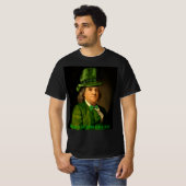 Benjamin Franklin Clover St Patrick's Day Tシャツ (正面フル)