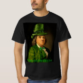 Benjamin Franklin Clover St Patrick's Day Tシャツ (正面)