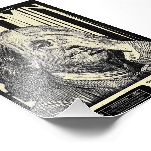 Benjamin Franklin Motivational Poster フォトプリント (角)