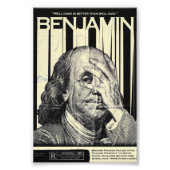 Benjamin Franklin Motivational Poster フォトプリント (正面)