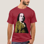 Benjamin Franklin Pop Art Style Tシャツ (正面)
