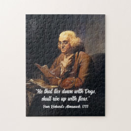Benjamin Franklin Quote - Customize Jigsaw Puzzle ジグソーパズル