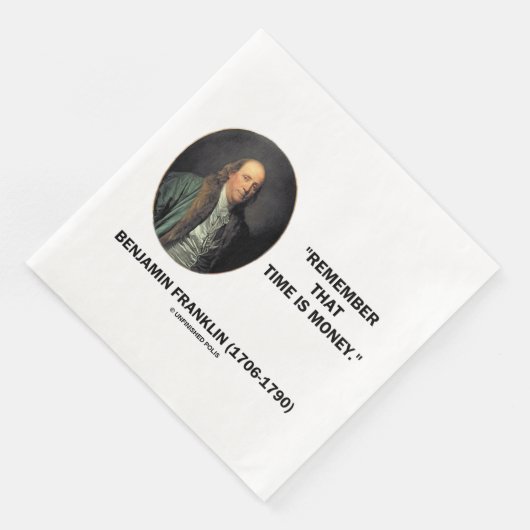 Benjamin Franklin Remember Time Is Money Quote (コーナー)