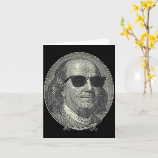 Benjamin Franklin The Benjamin Its All About カード (黄色い花)