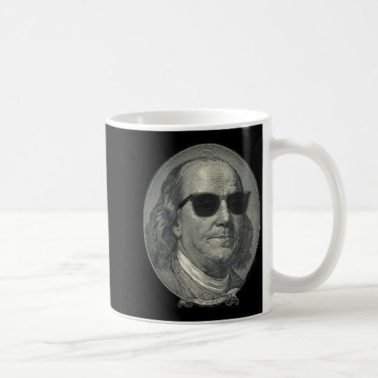 Benjamin Franklin The Benjamin Its All About  コーヒーマグカップ (右)