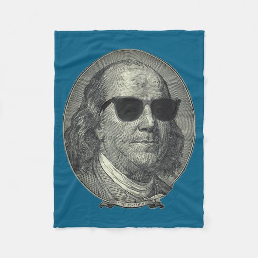 Benjamin Franklin The Benjamin Its All About  フリースブランケット (正面)