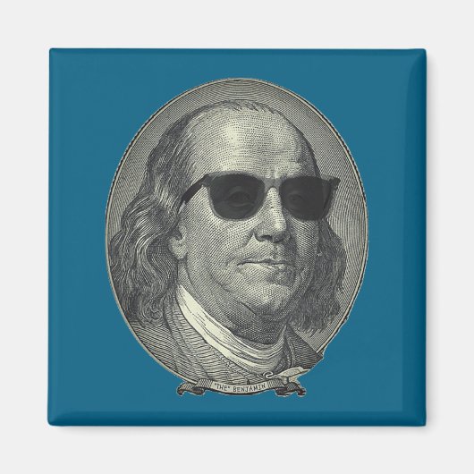 Benjamin Franklin The Benjamin Its All About  マグネット (正面)