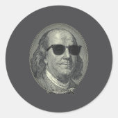 Benjamin Franklin The Benjamin Its All About  ラウンドシール (正面)