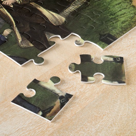 Benjamin Franklin's Kite and Lightning Experiment ジグソーパズル (側面)