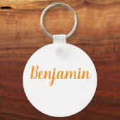 Benjamin name Metal ring keychain キーホルダー (正面)