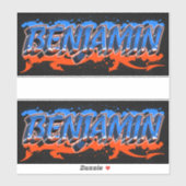 Benjamin Vorname Name Graffiti Aufkleber Sticker シール (シート)