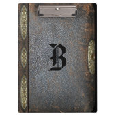 Benjura Old Book Style Cool Monogram クリップボード (正面)