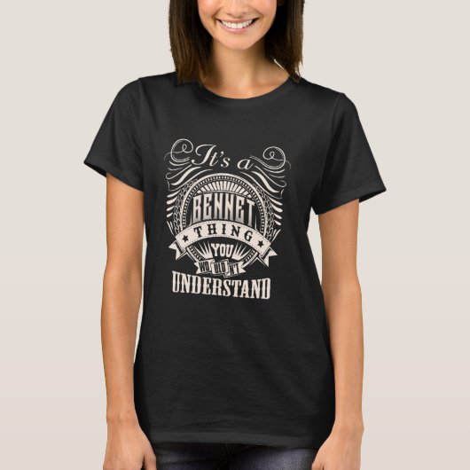 BENNETが理解できないのはBENNETだ Tシャツ (正面)