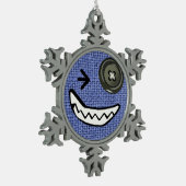 Bennettron Sherkの雪片のクリスマスのオーナメント スノーフレークピューターオーナメント (左)