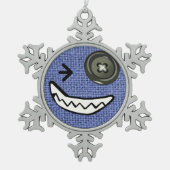 Bennettron Sherkの雪片のクリスマスのオーナメント スノーフレークピューターオーナメント (正面)