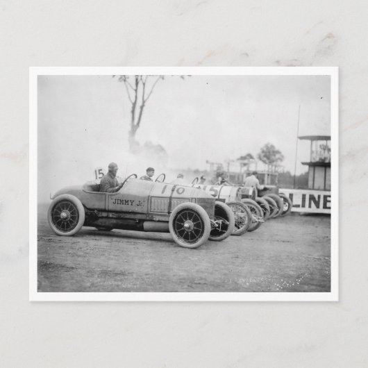 Benning, Mdでオートレース ポストカード (正面)