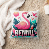 BENNUピンクフラメンゴインアガーデン装飾用クッション クッション (ブランケット)