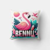 BENNUピンクフラメンゴインアガーデン装飾用クッション クッション (正面)