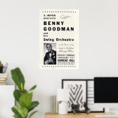 Benny Goodman jazz poster - Carnegie Hall - NYC ポスター (ホームオフィス)